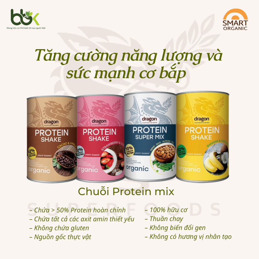 Protein Shake thương hiệu Dragon Superfood