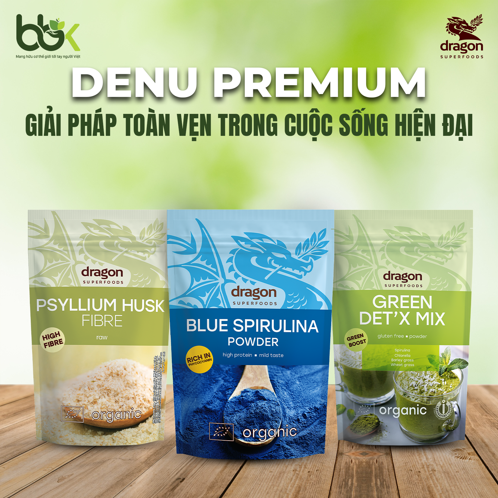 Combo DENU Premium - Detox and Nutrition tăng cường chất chống oxy hóa