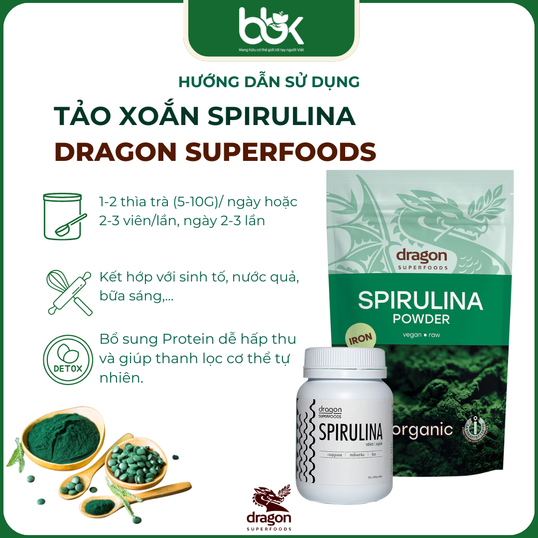 Tảo xoắn Spirulina – nguồn protein thực vật và khoáng chất tự nhiên