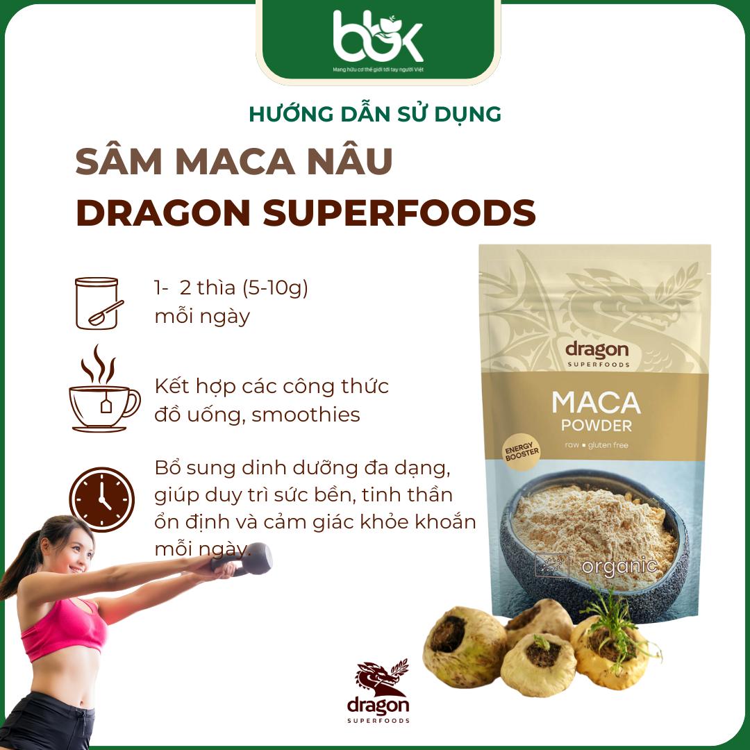 Sâm maca nâu Dragon Superfoods Sâm maca nâu Dragon Superfoods