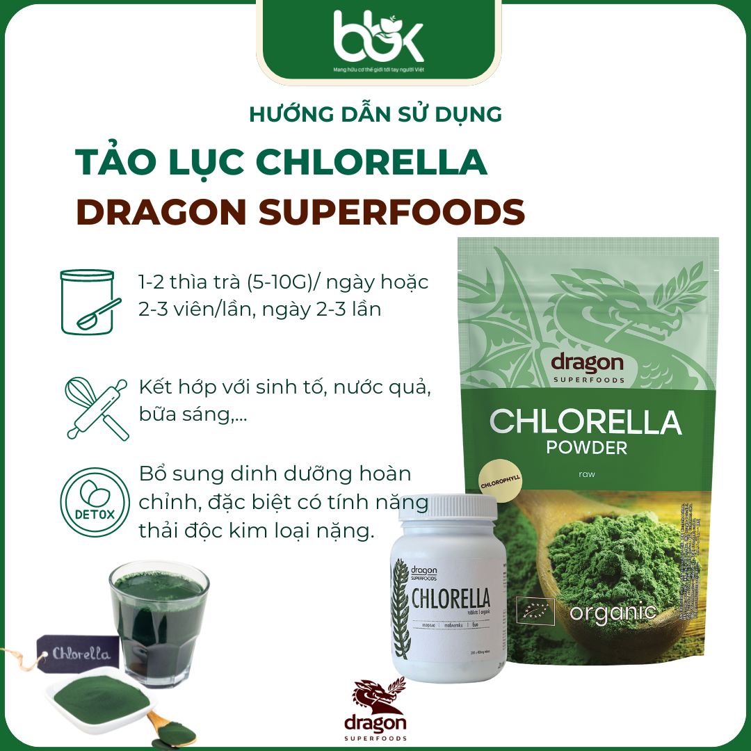 Tảo lục Chlorella: Siêu thực phẩm xanh