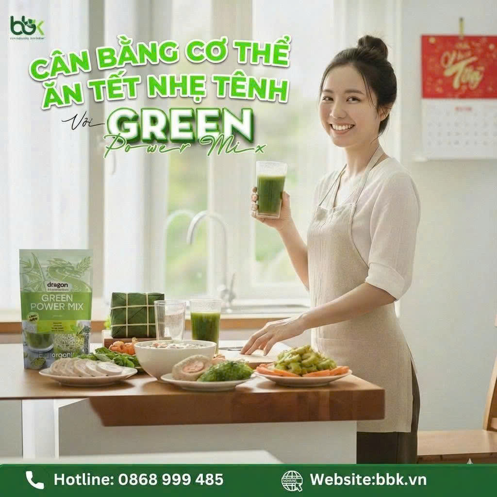 Nạp xanh để cân bằng lại cơ thể với Green Power Mix