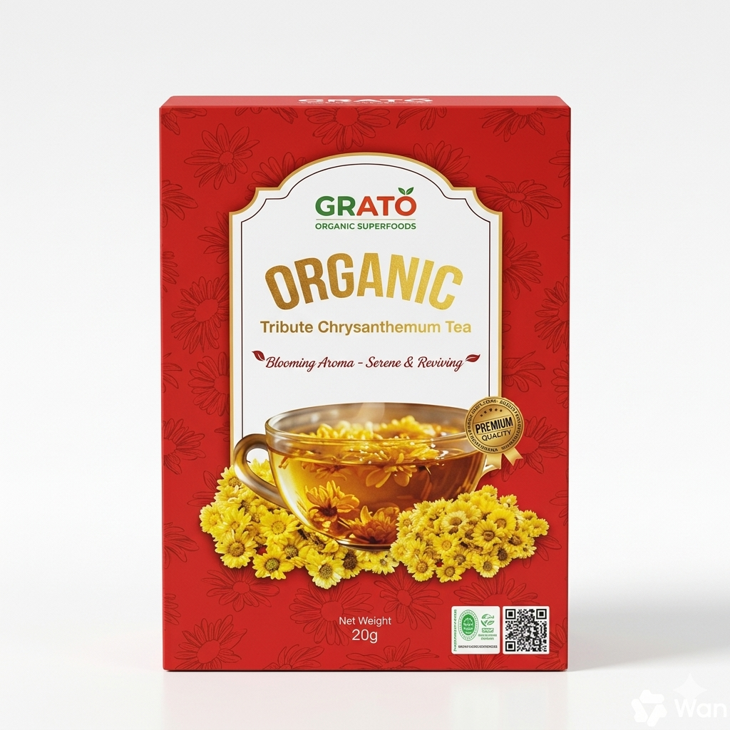 Trà hoa cúc chi Organic Grato 20gr