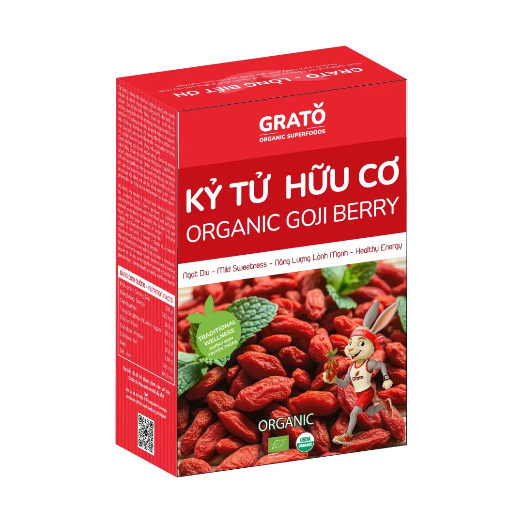 Kỷ tử hữu cơ Grato 100gr (Organic Goji Berry)
