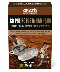 Cà Phê Robusta Organic Hảo Hạng Grato – Rang Xay Nghệ Nhân 250gr