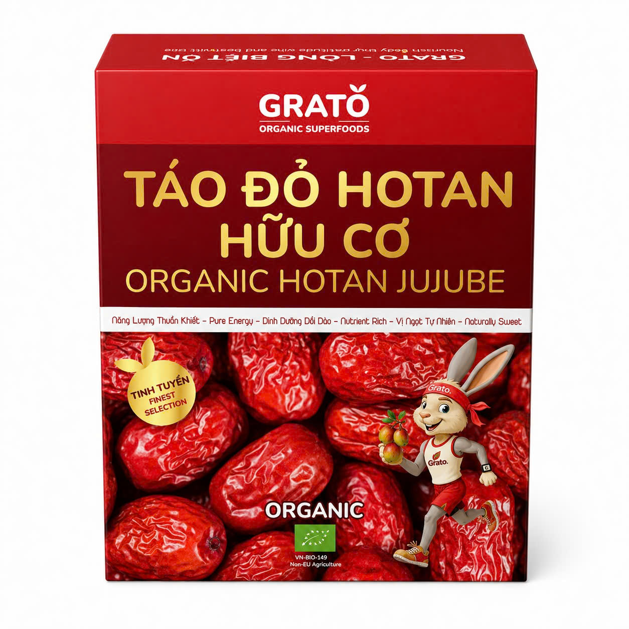 Táo đỏ Hotan Organic Grato 90gr