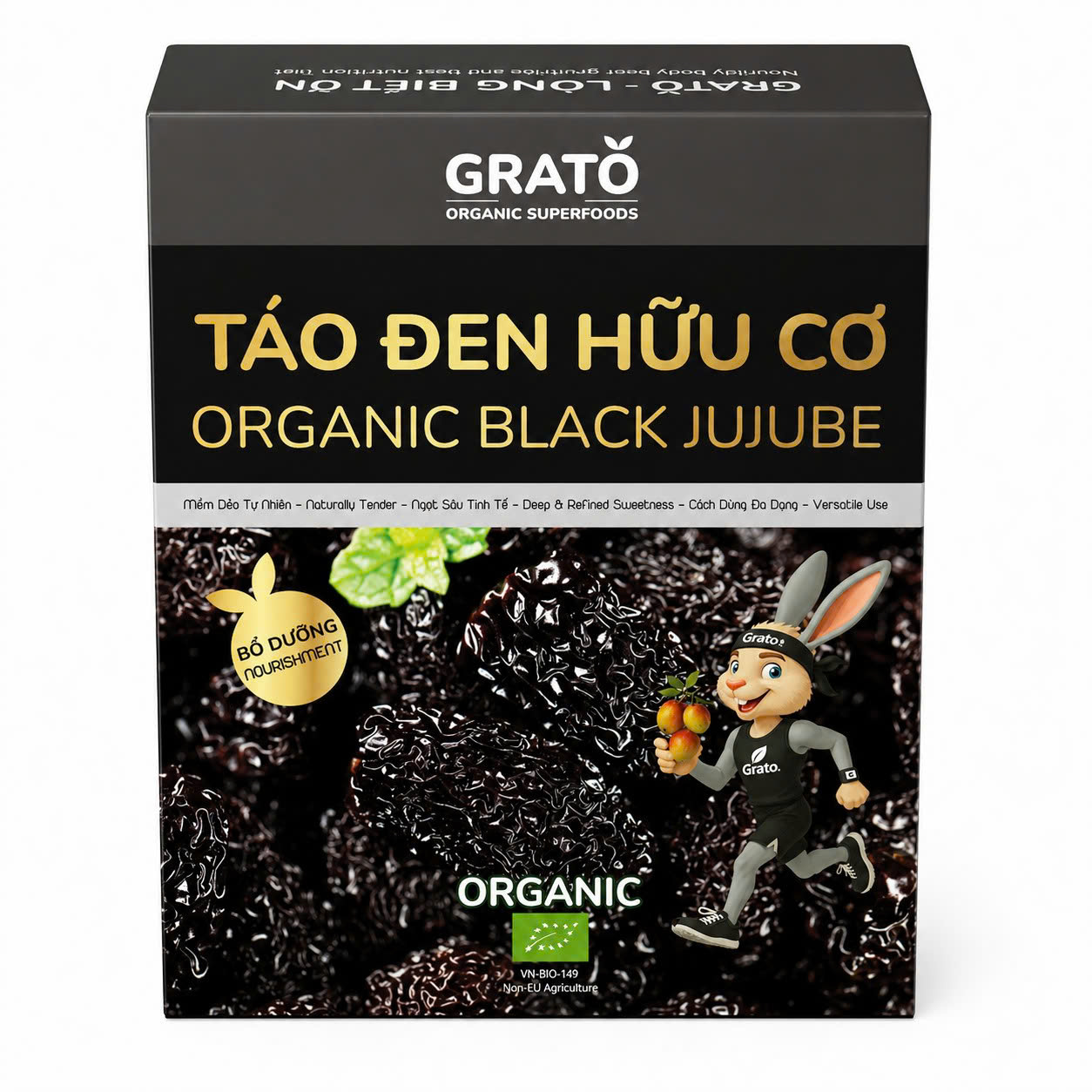 Táo đen Organic Grato 100gr