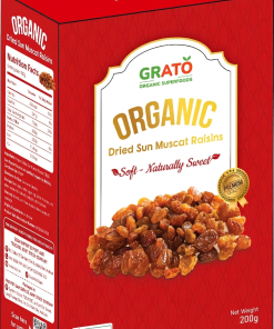 Nho khô Sun Muscat Organic Grato 200gr