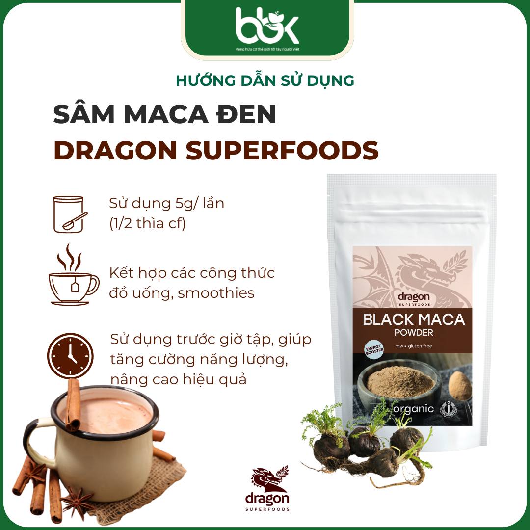 Maca đen hữu cơ