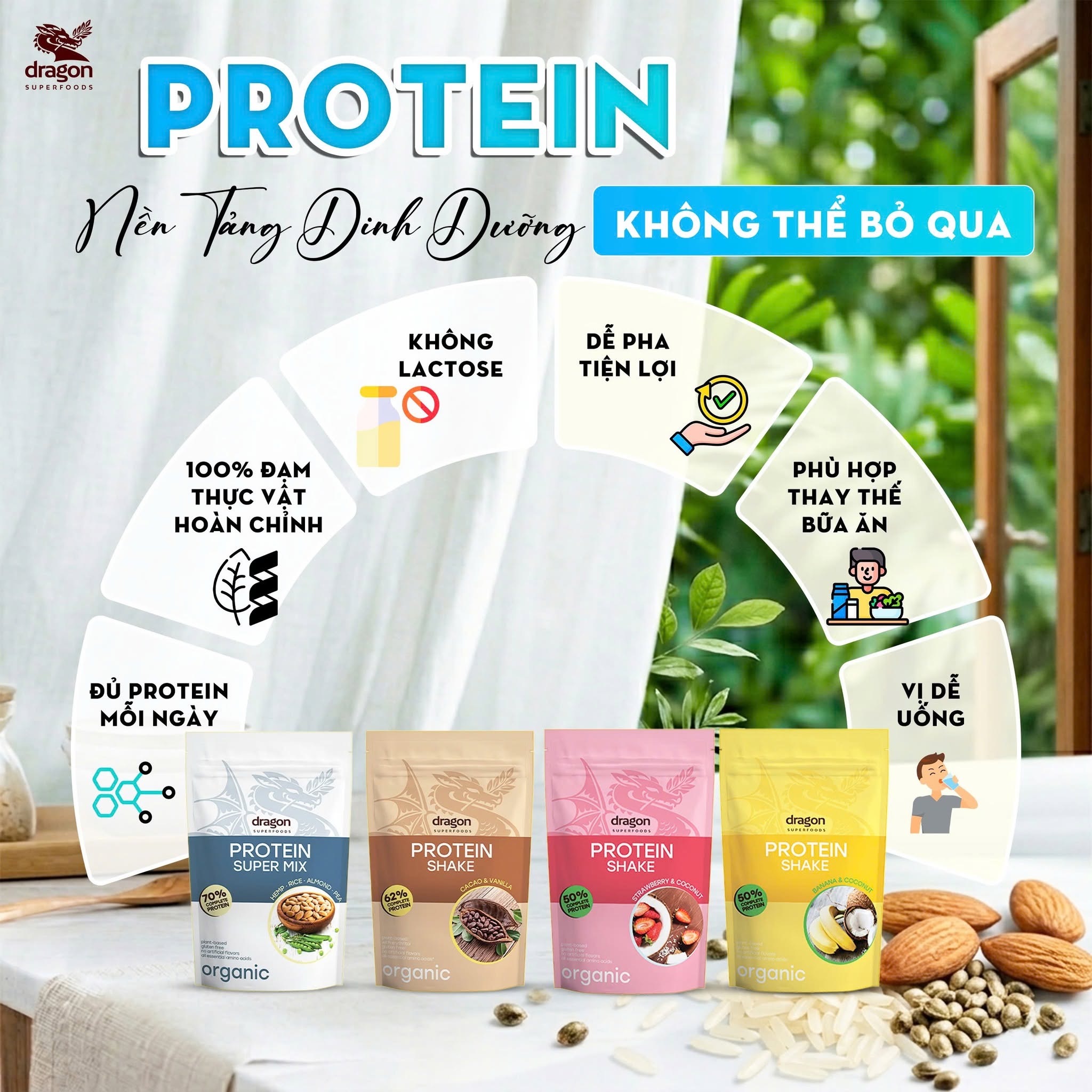 Bột protein thực vật hữu cơ và siêu thực phẩm Organic Bột protein thực vật hữu cơ và siêu thực phẩm Organic